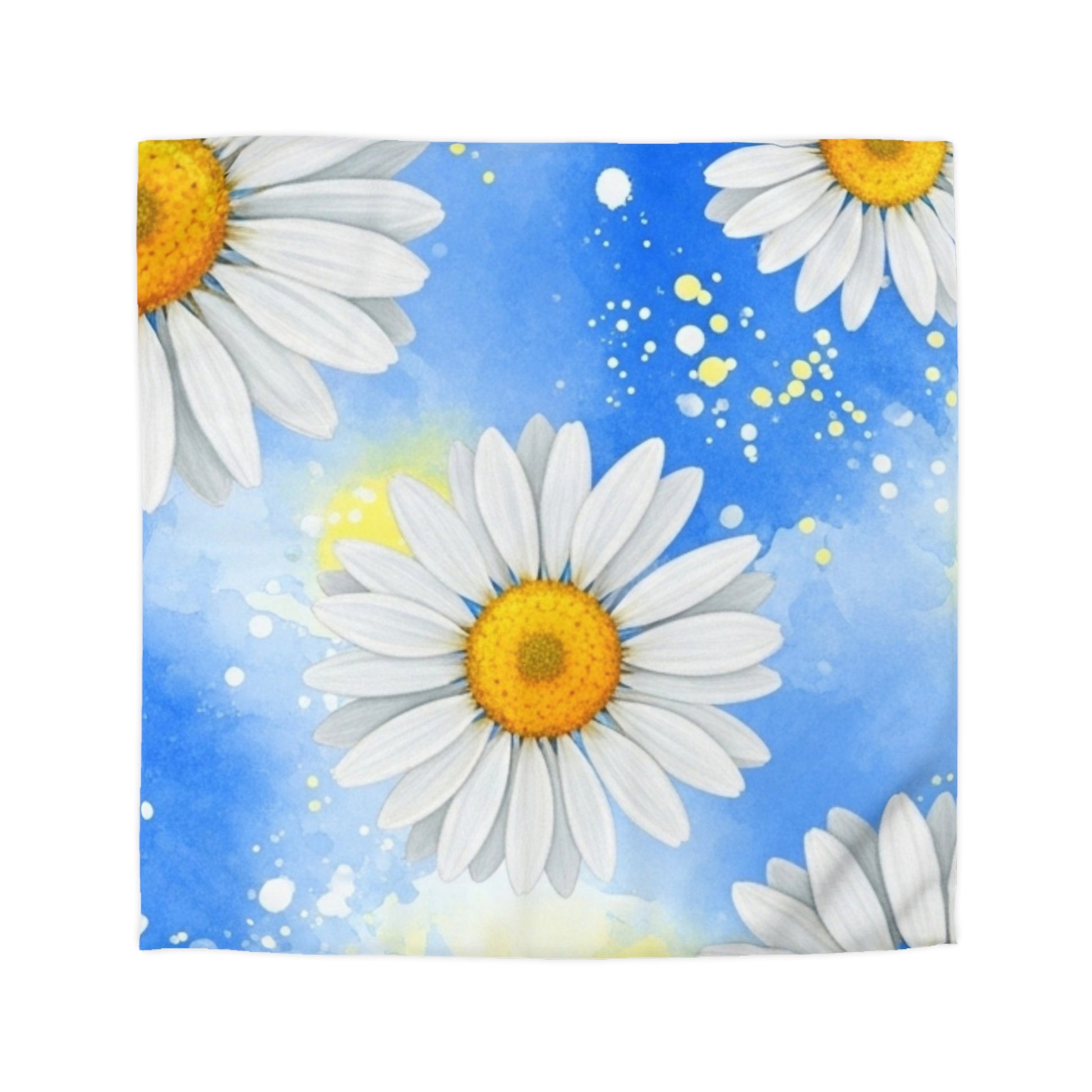 Daisies Microfiber Duvet Cover, Artsulli - Art is Long, Life is Short, Home Decor, Size, Queen, Color, White, , , 78051615587964916180