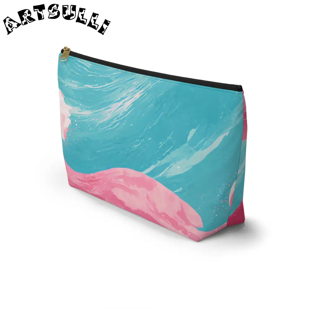 JAKKOUTTHEBXX The Great Pastelwave Pink and Blue Accessory Pouch w
