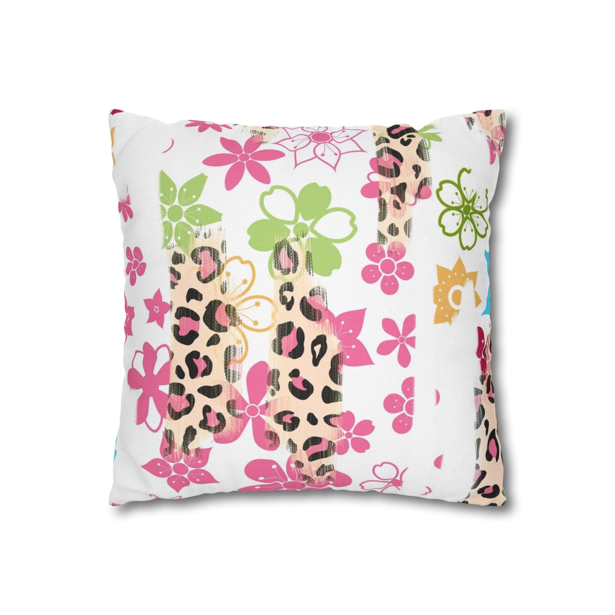 Spun Polyester Square Pillowcase