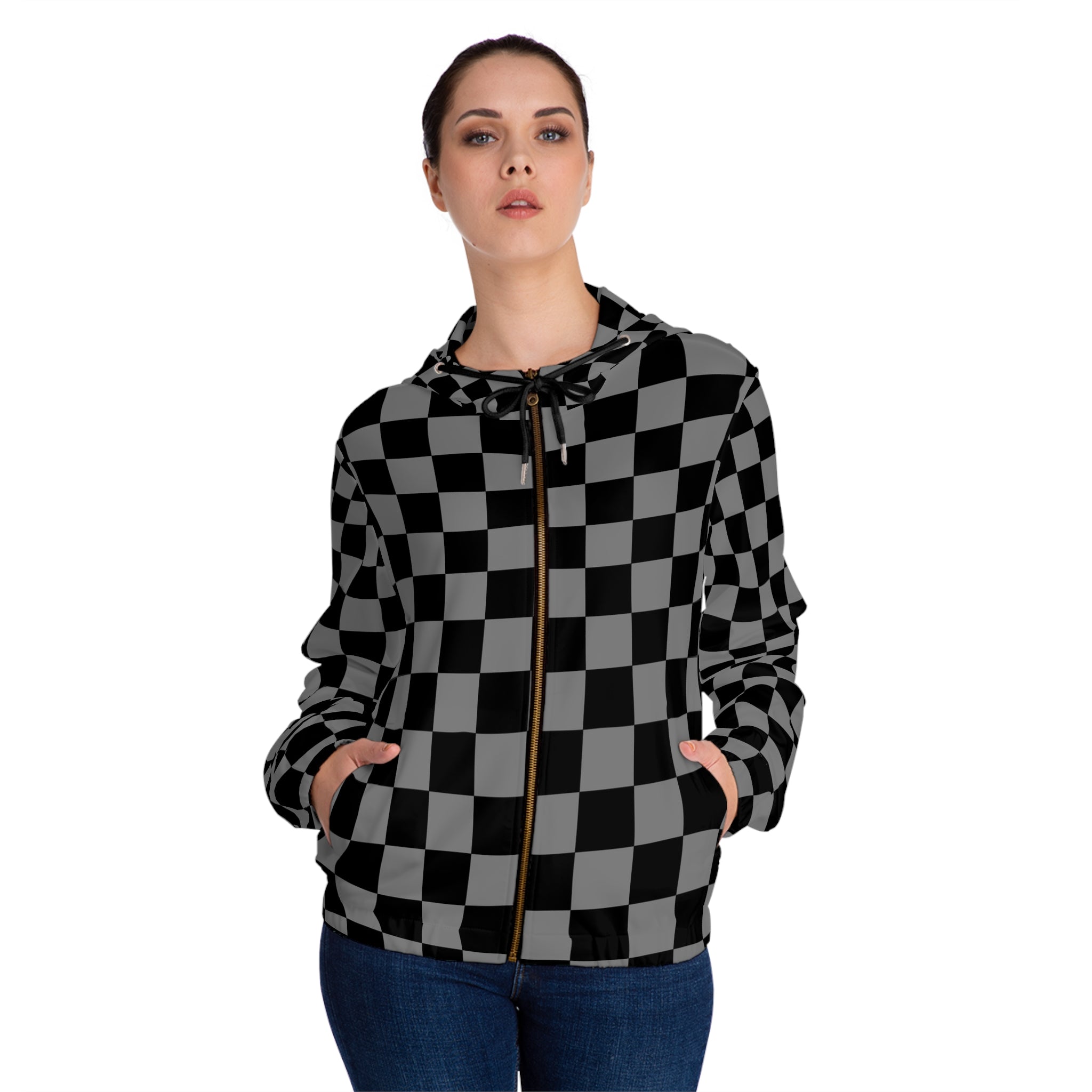 8K Void Surfer Women’s Full-Zip Hoodie (AOP), Artsulli - Art is Long, Life is Short, All Over Prints, , , , , , , 