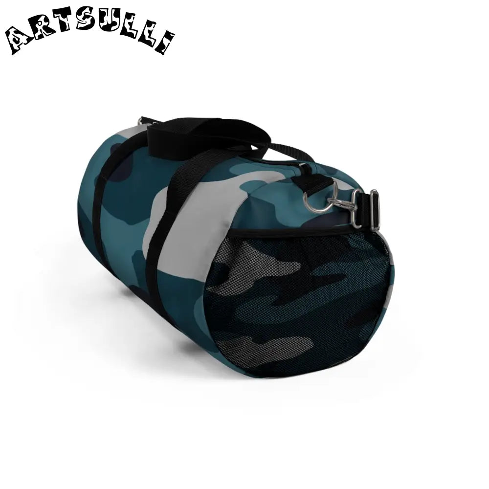 JAKKOUTTHEBXX Blue Camouflage Duffel Bag JAKKOUTTHEBXX Artsulli