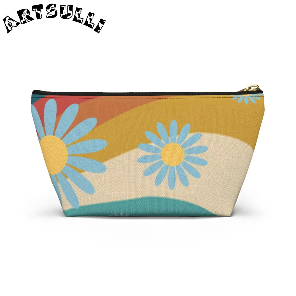 JAKKOUTTHEBXX Psychedelic Floral Hills Multi-Color Accessory Pouch w