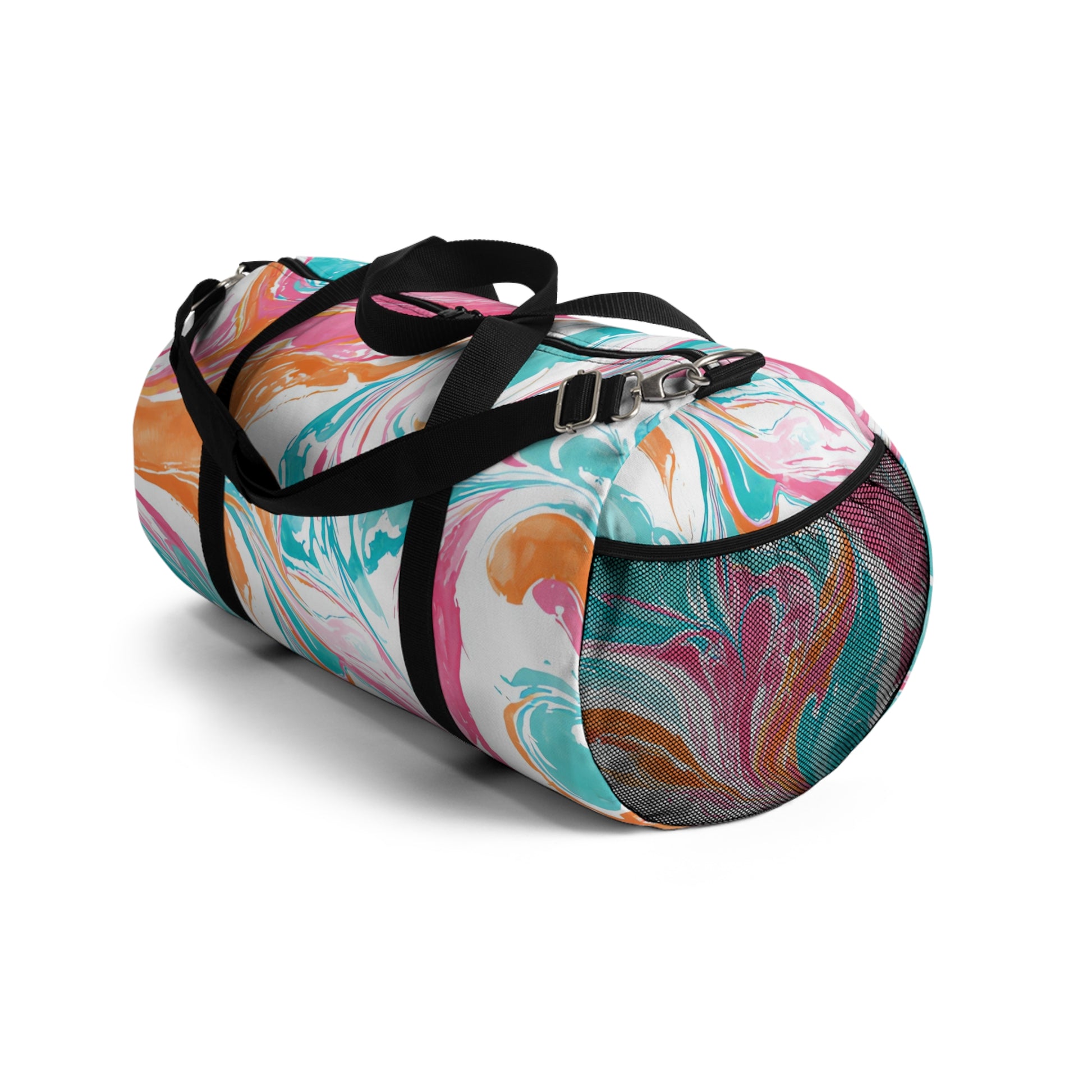 Liquid Pastel Spill II Multi-Color Duffel Bag, Artsulli - Art is Long, Life is Short, Bags, , , , , , , 