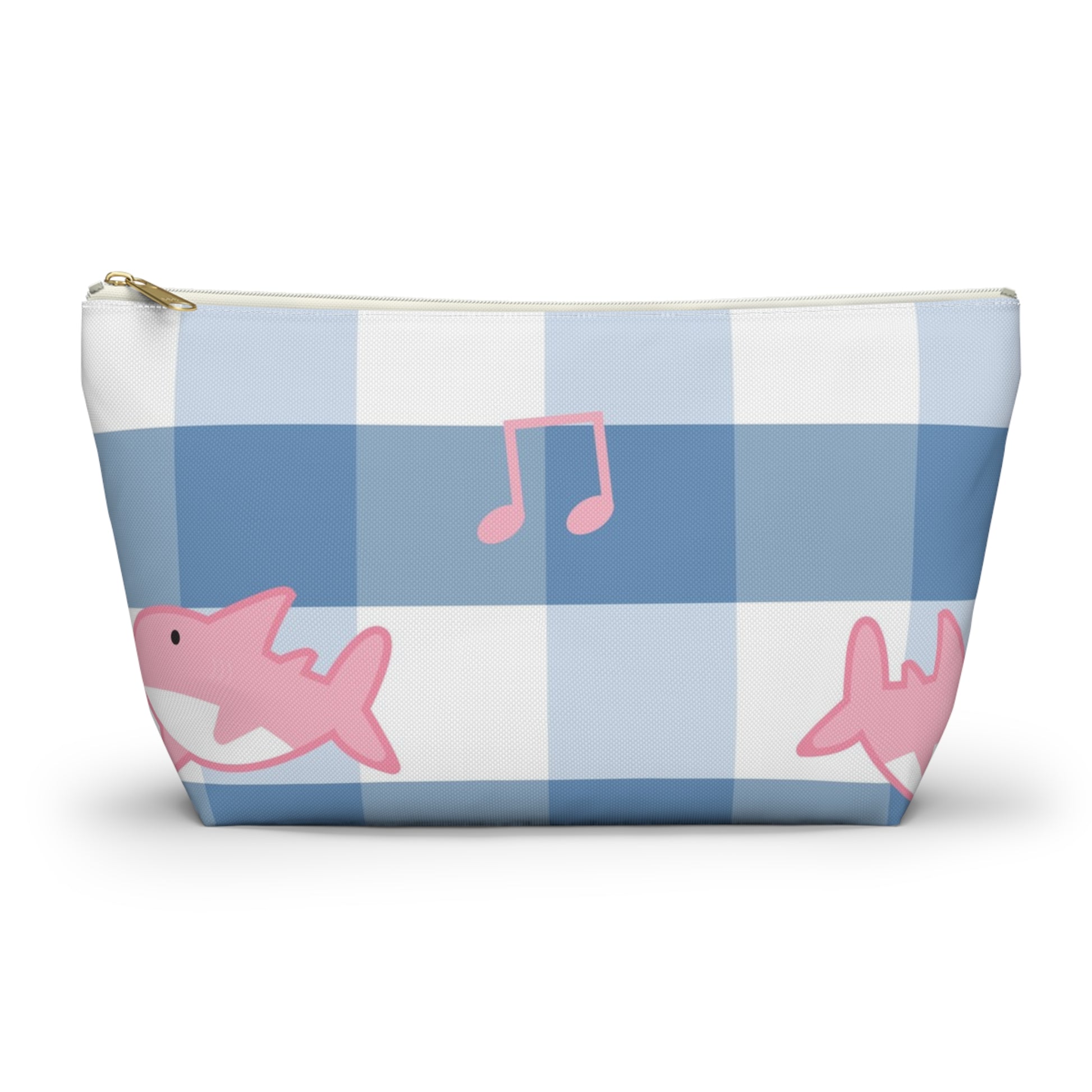 Music Shark Accessory Pouch w T-bottom, Artsulli - Art is Long, Life is Short, Bags, Size, Large, Color, White zipper, , , 21377481826337779518