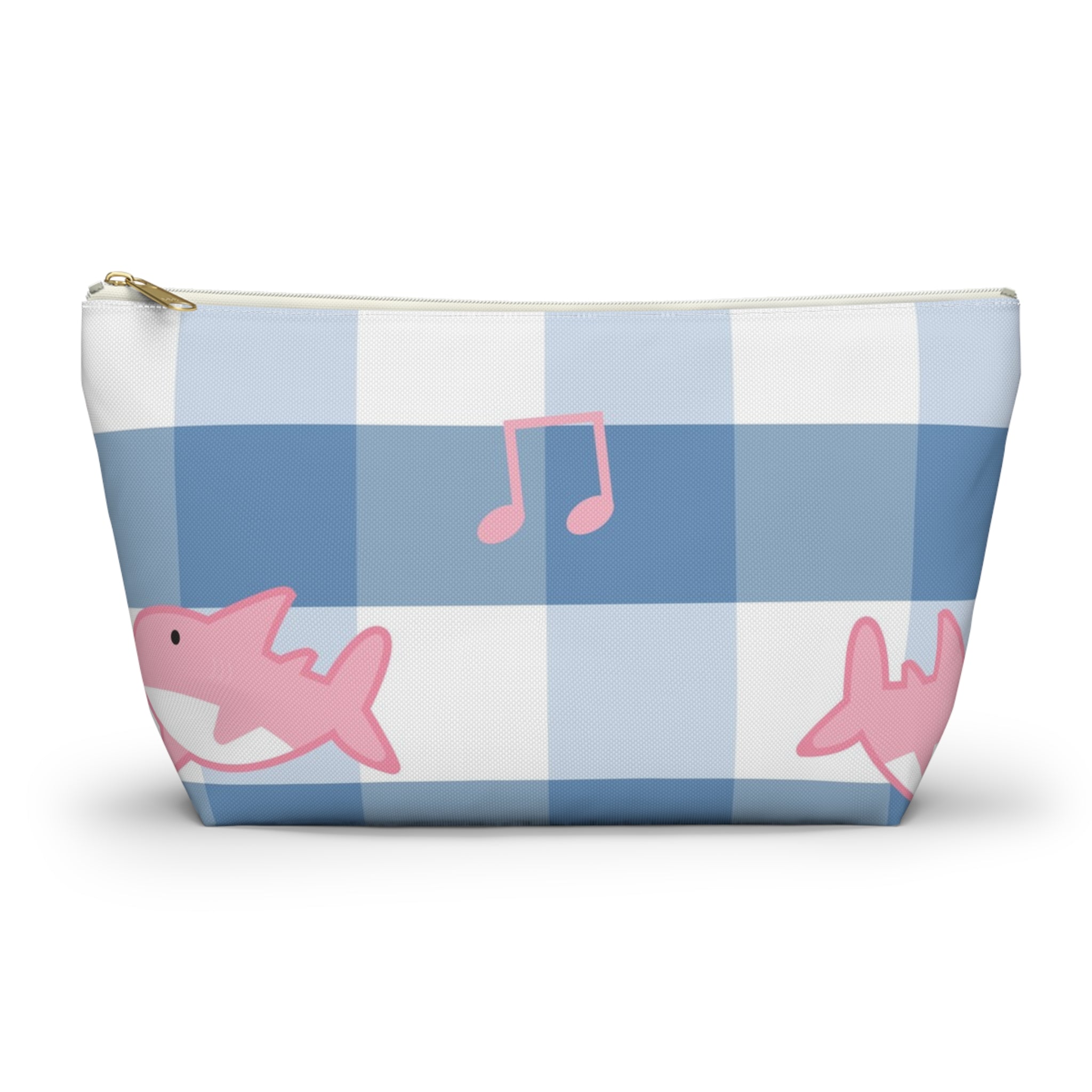 Music Shark Accessory Pouch w T-bottom, Artsulli - Art is Long, Life is Short, Bags, Size, Large, Color, White zipper, , , 21377481826337779518