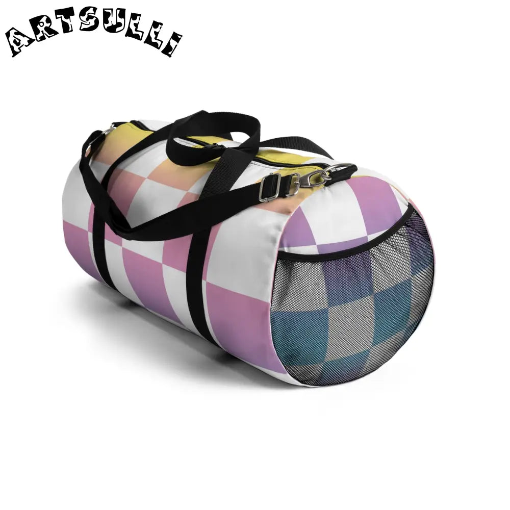 JAKKOUTTHEBXX Vaporwave Check II Duffel Bag JAKKOUTTHEBXX Artsulli