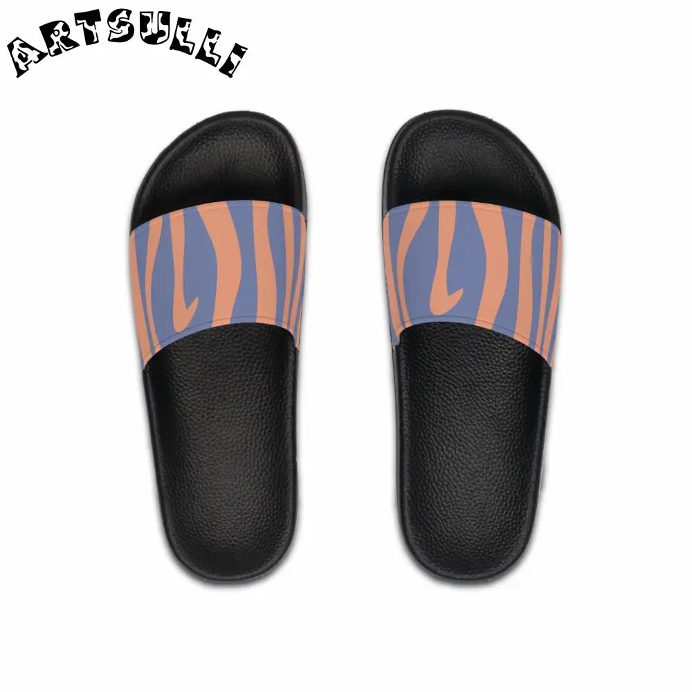 JAKKOUTTHEBXX Custom Touch Melting Zebra Stripes Slides 2025