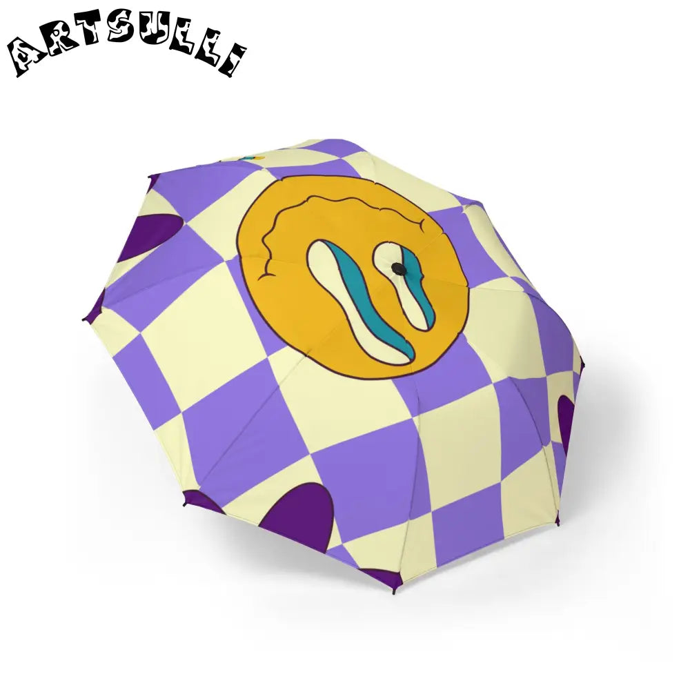 JAKKOUTTHEBXX Trippy Flower Power Motifs Semi-Automatic Foldable