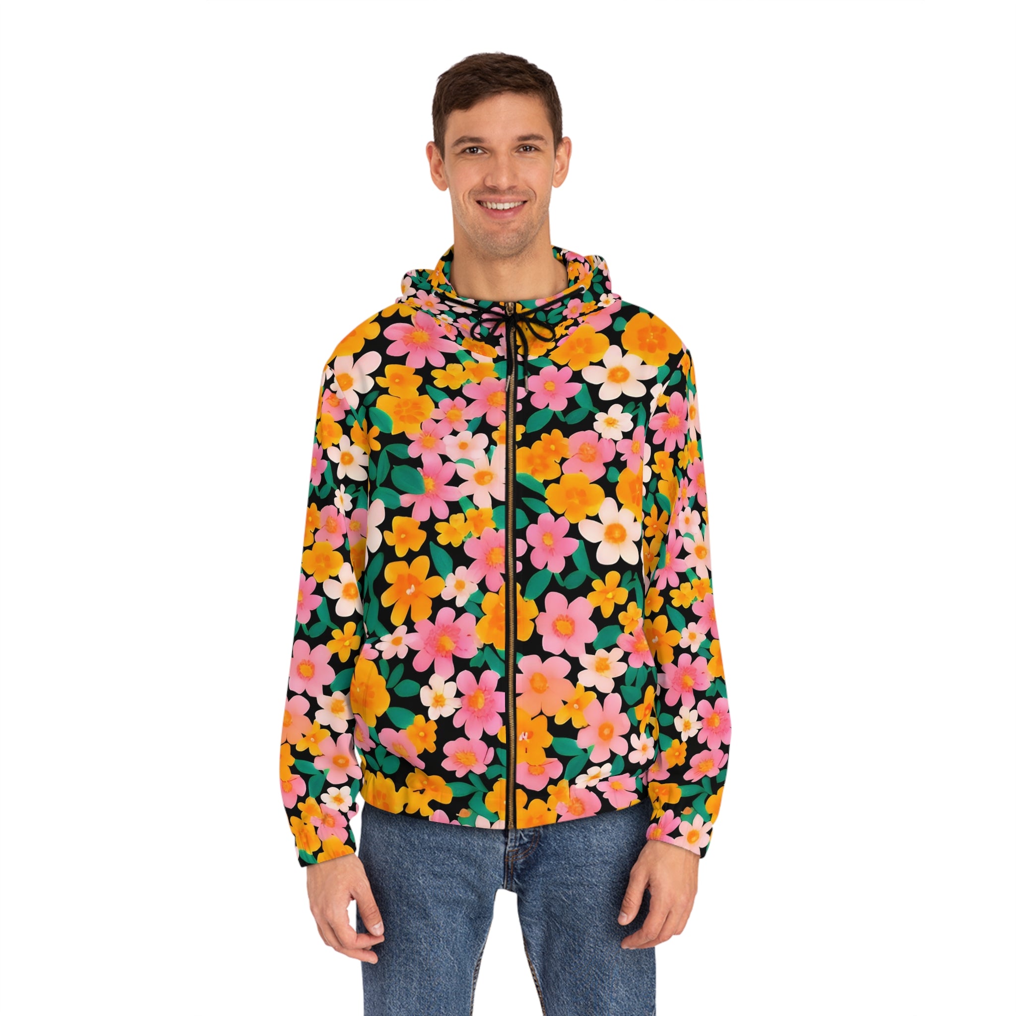 Men's Full-Zip Hoodie (AOP), Artsulli - Art is Long, Life is Short, All Over Prints, , , , , , , 