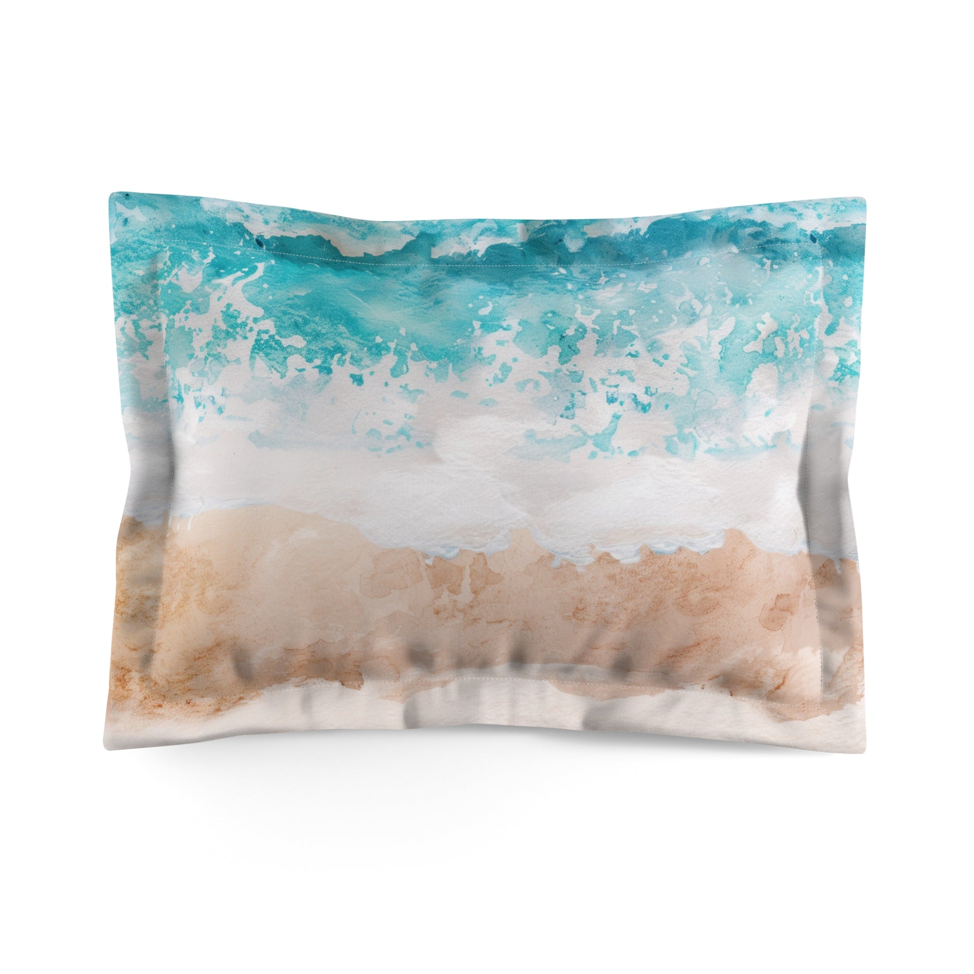 Seashore Microfiber Pillow Sham, Artsulli - Art is Long, Life is Short, Home Decor, Size, Standard, , , , , 17619043688510204088