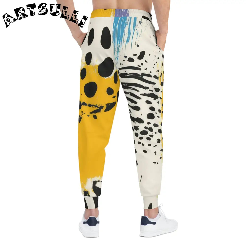 JAKKOUTTHEBXX Rae Zebra Rhapsody Athletic Joggers (AOP)