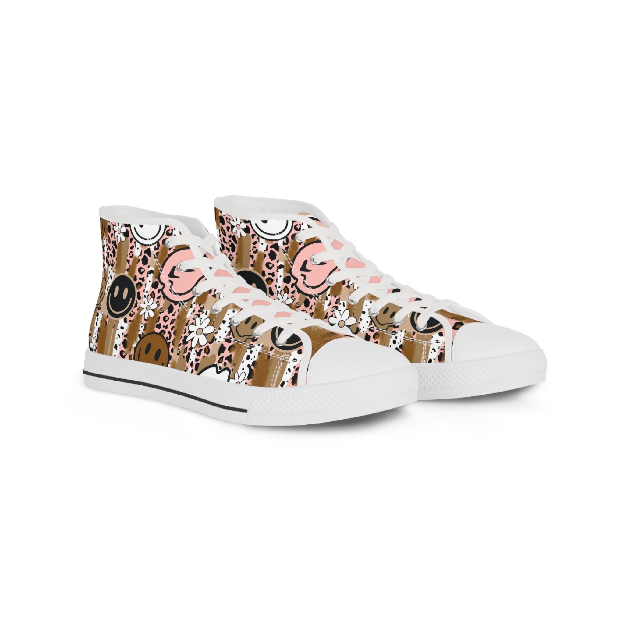 Sutfin Ghosts Pop Art II Men's High Top Sneakers, Artsulli - Art is Long, Life is Short, Shoes, Size, US 5, Color, White sole, , , 24853557731720294588