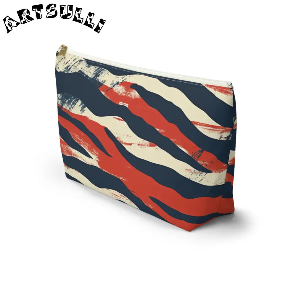 JAKKOUTTHEBXX Capricious Tiger Wave Accessory Pouch w T-bottom
