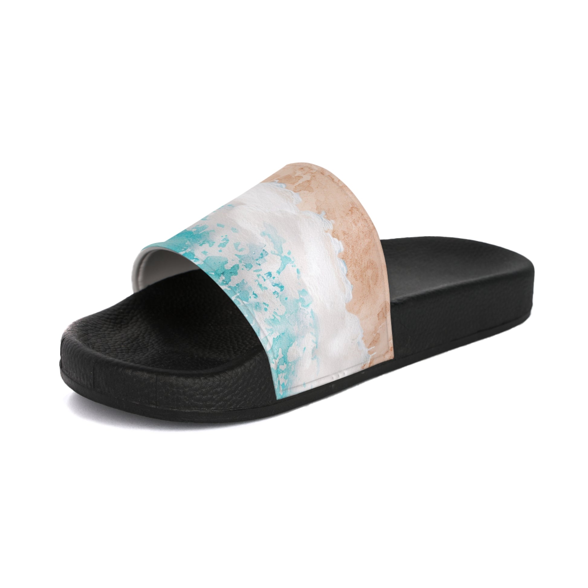 Seashore Women's Slide Sandals, Artsulli - Art is Long, Life is Short, Shoes, , , , , , , 