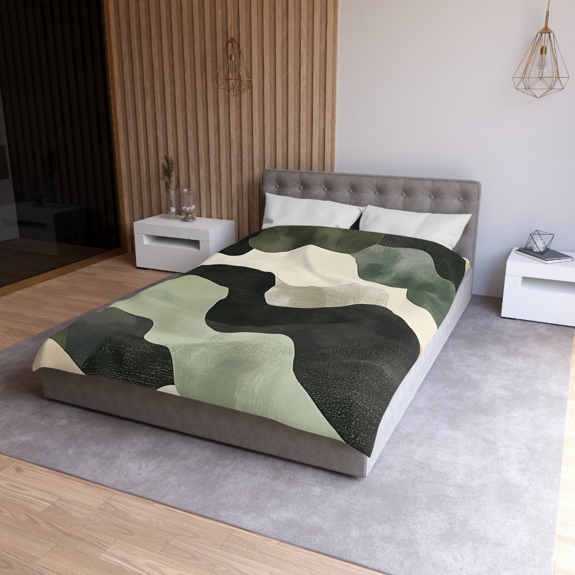 Camo Art Microfiber Duvet Cover, Artsulli - Art is Long, Life is Short, Home Decor, , , , , , , 
