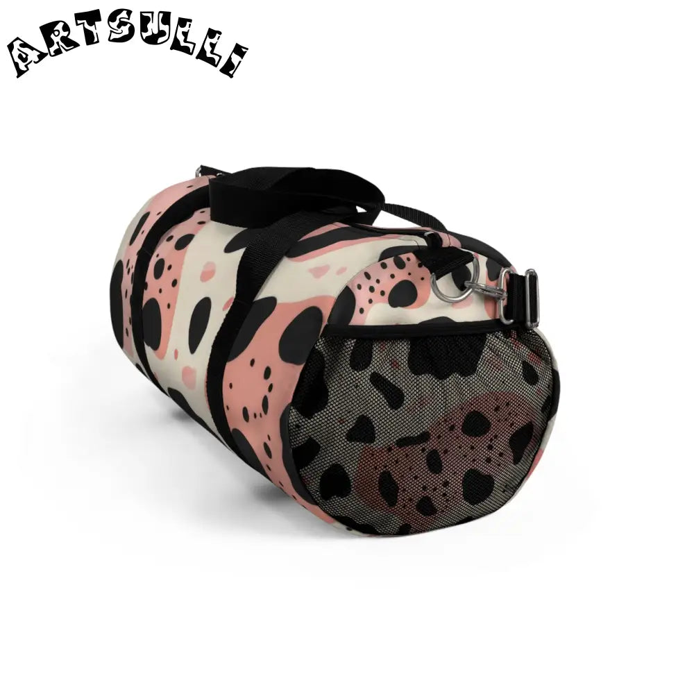 JAKKOUTTHEBXX Pink Cow Print Large Duffel Bag to Express Yourself 2025