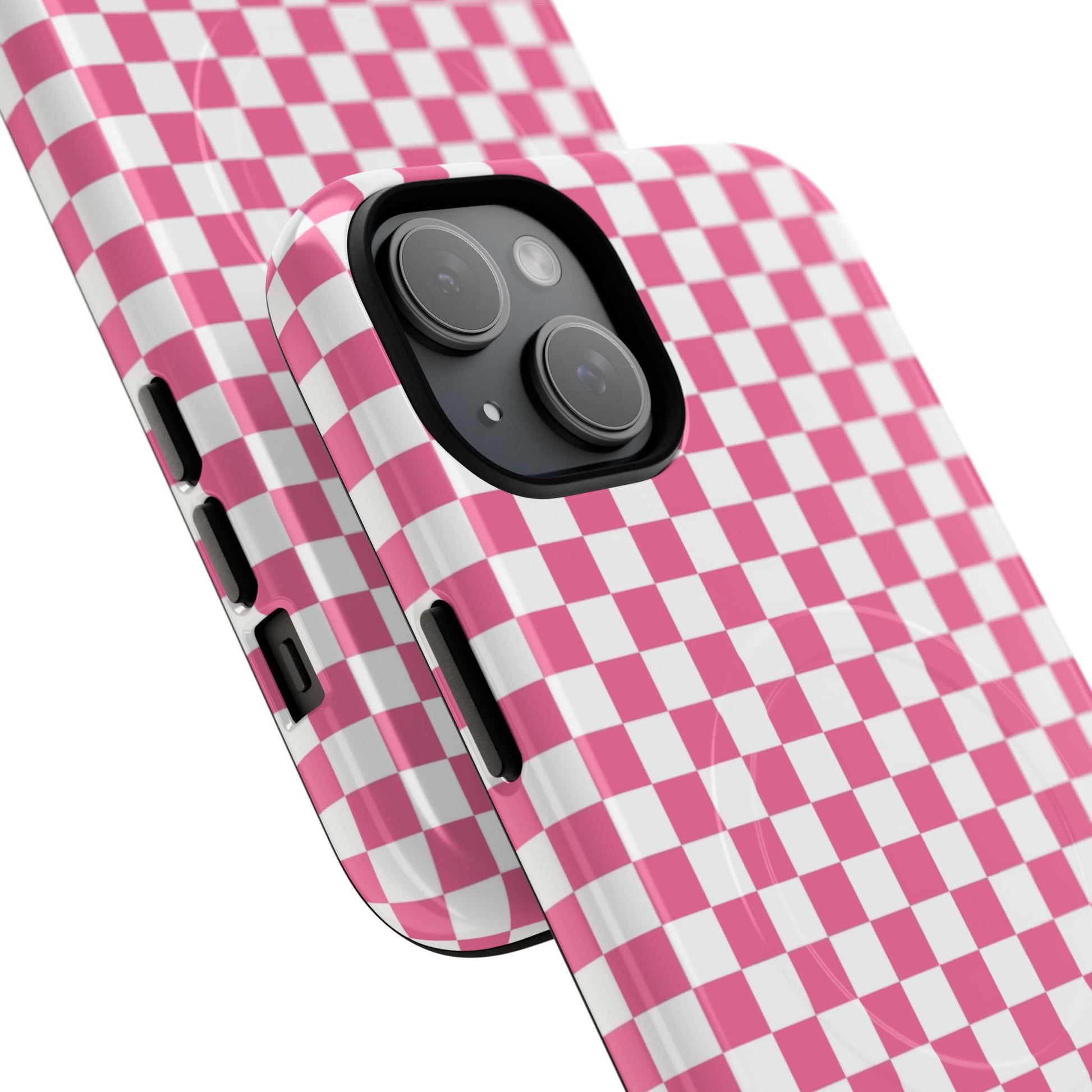 Yuyushiki Pink Check Tough Magnetic Cases, Artsulli - Art is Long, Life is Short, Phone Case, , , , , , , 