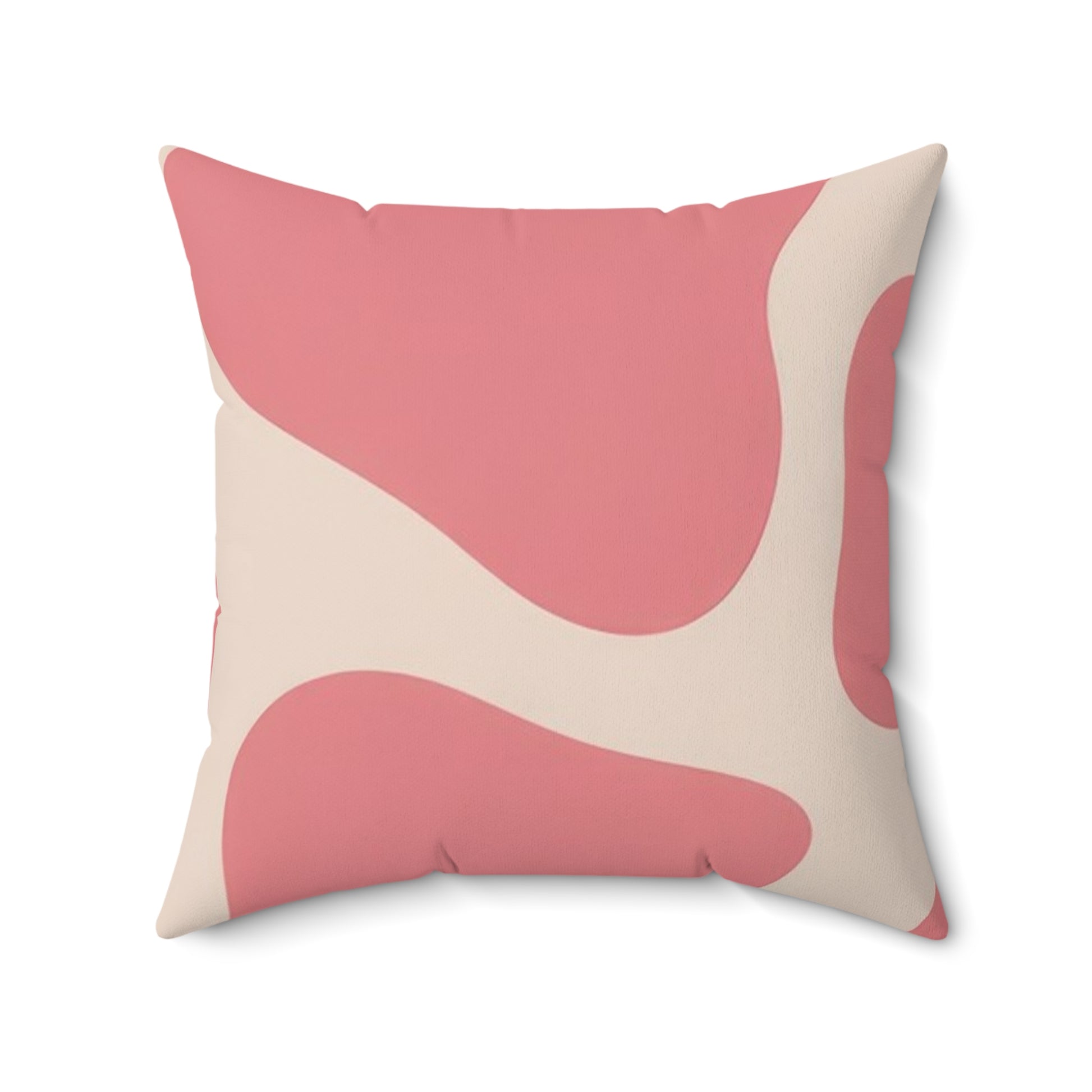 Pink and White Animal Print Spun Polyester Square Pillow, Artsulli - Art is Long, Life is Short, Home Decor, , , , , , , 