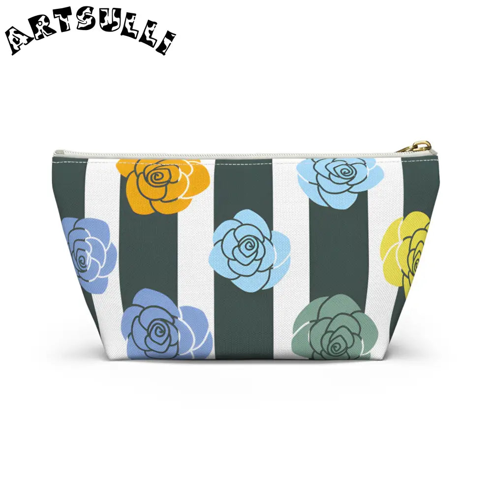 JAKKOUTTHEBXX Stripes x Roses II Black and White Accessory Pouch w