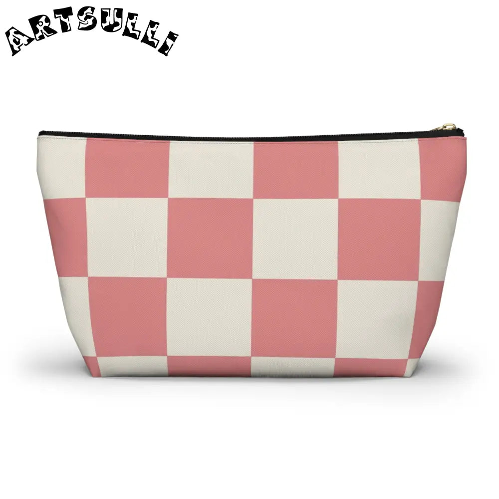 JAKKOUTTHEBXX Retro Checkered Grassland Sprites Accessory Pouch w