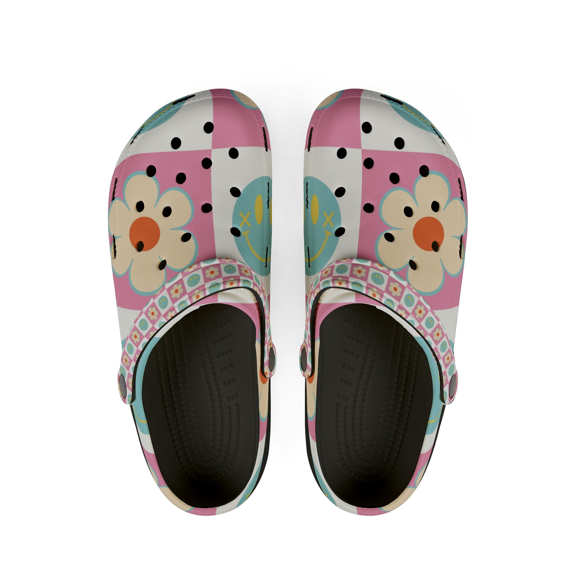 Madotsukis Grin Bloom EVA Foam Rubber Shoes (AOP), Artsulli - Art is Long, Life is Short, Shoes, Size, US 6 (Women's), Color, Black, , , 10839829269011689376