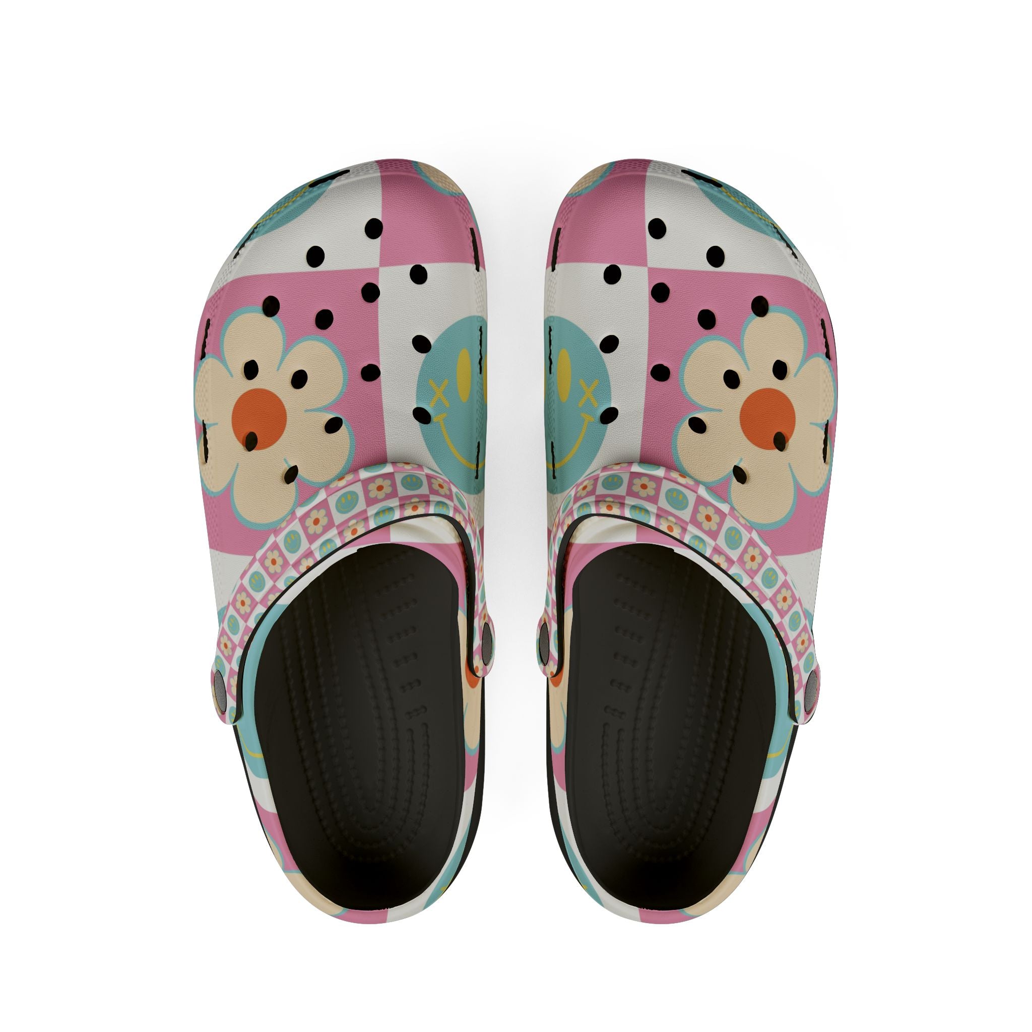 Madotsukis Grin Bloom EVA Foam Rubber Shoes (AOP), Artsulli - Art is Long, Life is Short, Shoes, Size, US 6 (Women's), Color, Black, , , 10839829269011689376