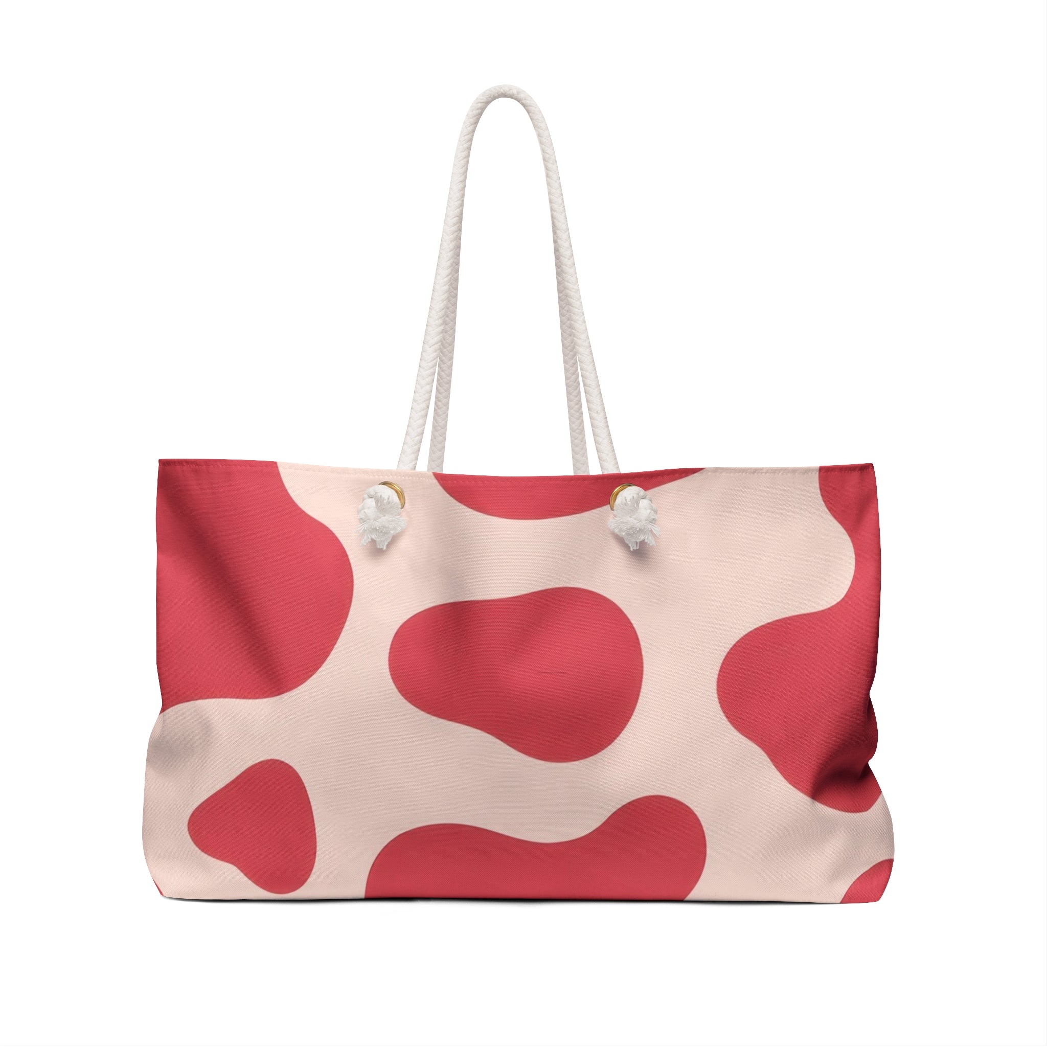 Red Jungle Cow Weekender Bag, Artsulli - Art is Long, Life is Short, Bags, , , , , , , 