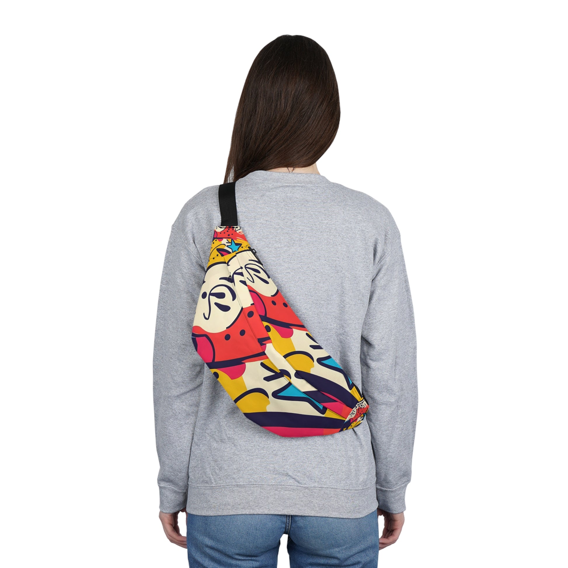 Comic x Pop Art Large Fanny Pack, Artsulli - Art is Long, Life is Short, Bags, , , , , , , 
