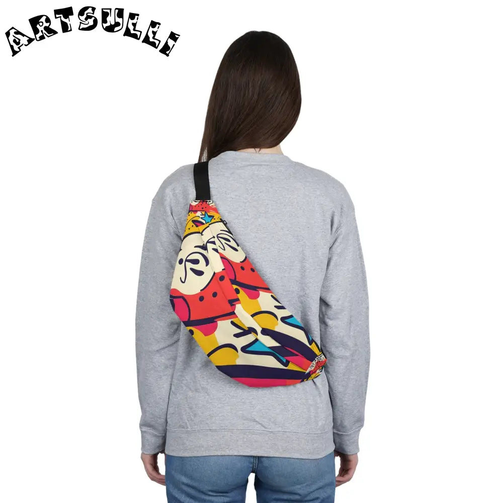 JAKKOUTTHEBXX Comic x Pop Art Large Fanny Pack JAKKOUTTHEBXX