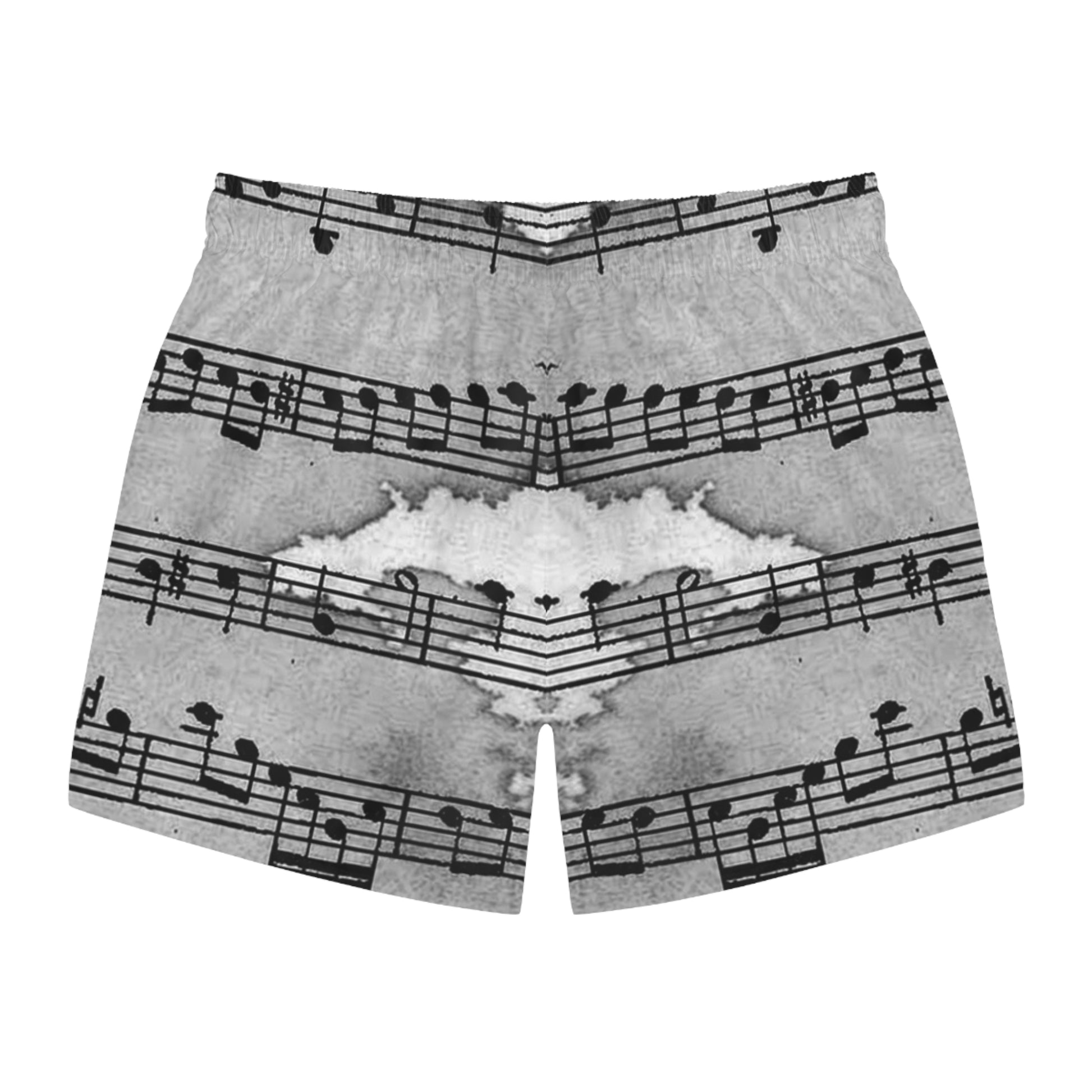 Drip Spill Type Beat Sheet Music Black Swim Trunks (AOP), Artsulli - Art is Long, Life is Short, All Over Prints, , , , , , , 