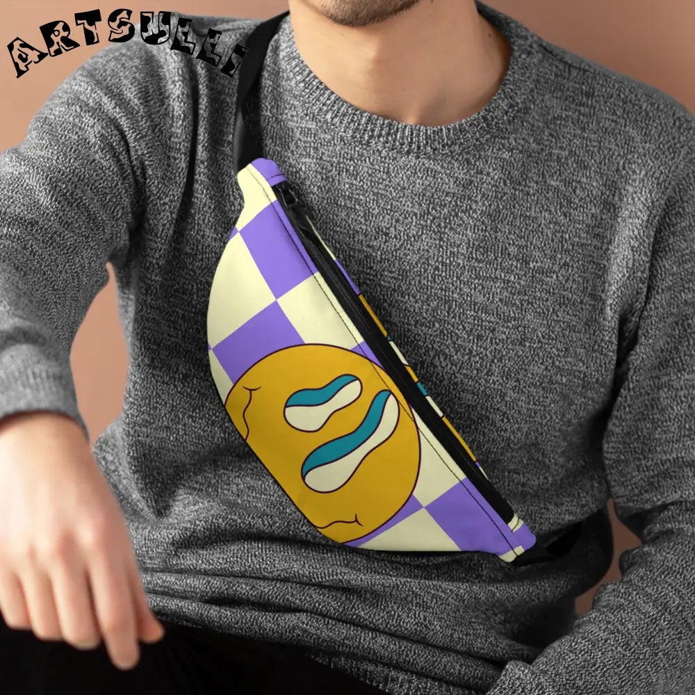 JAKKOUTTHEBXX Trippy Flower Power Motifs Fanny Pack JAKKOUTTHEBXX