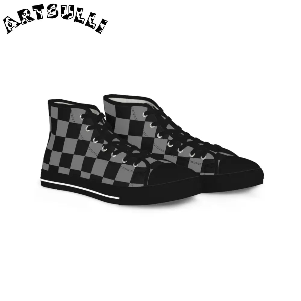 8K Void Surfer Men's High Top Sneakers, Artsulli - Art is Long, Life is Short, Shoes, Size, US 5, Color, Black sole, , , 19468488858604819969