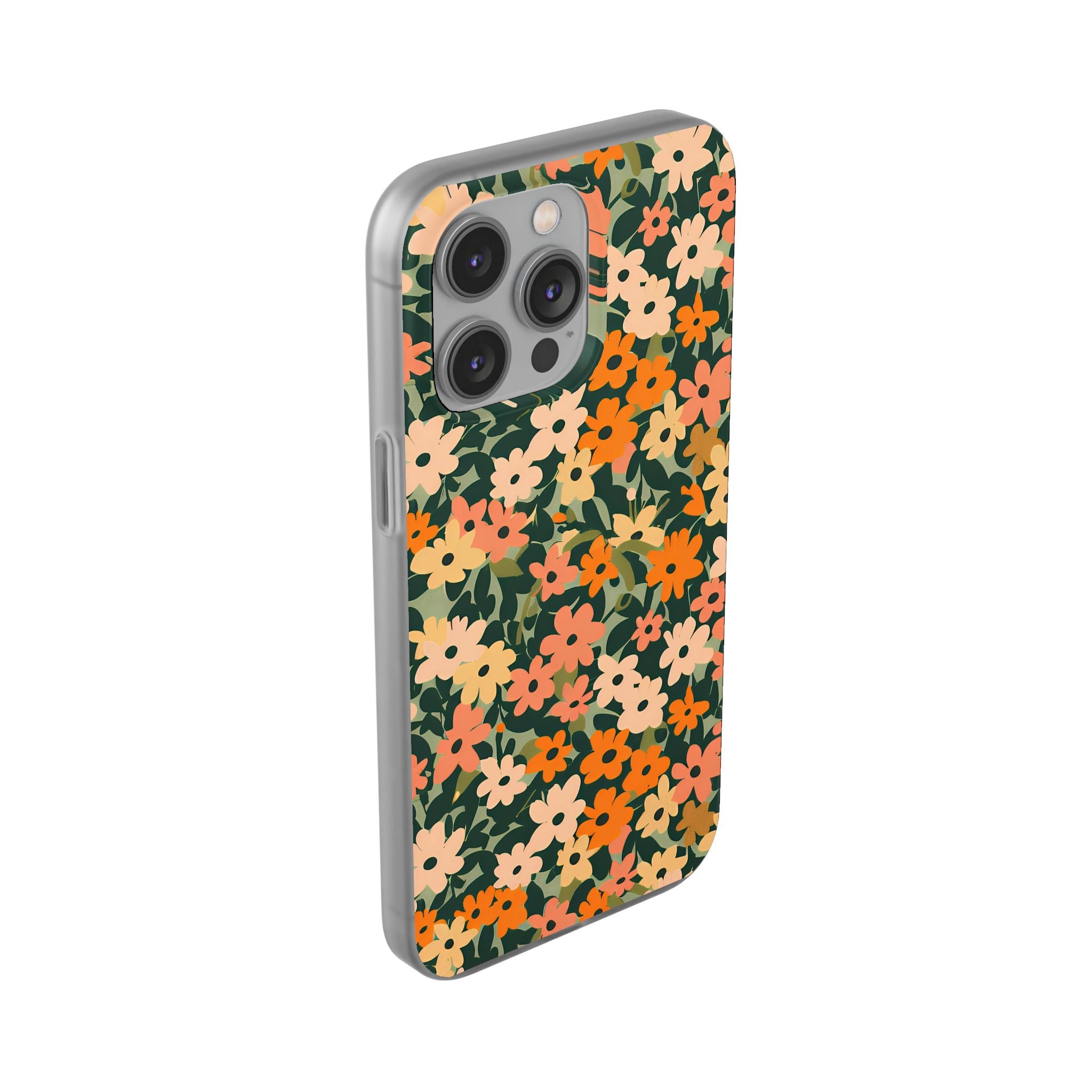 Vibrant Floral Clear Phone Case, Artsulli - Art is Long, Life is Short, Phone Case, , , , , , , 