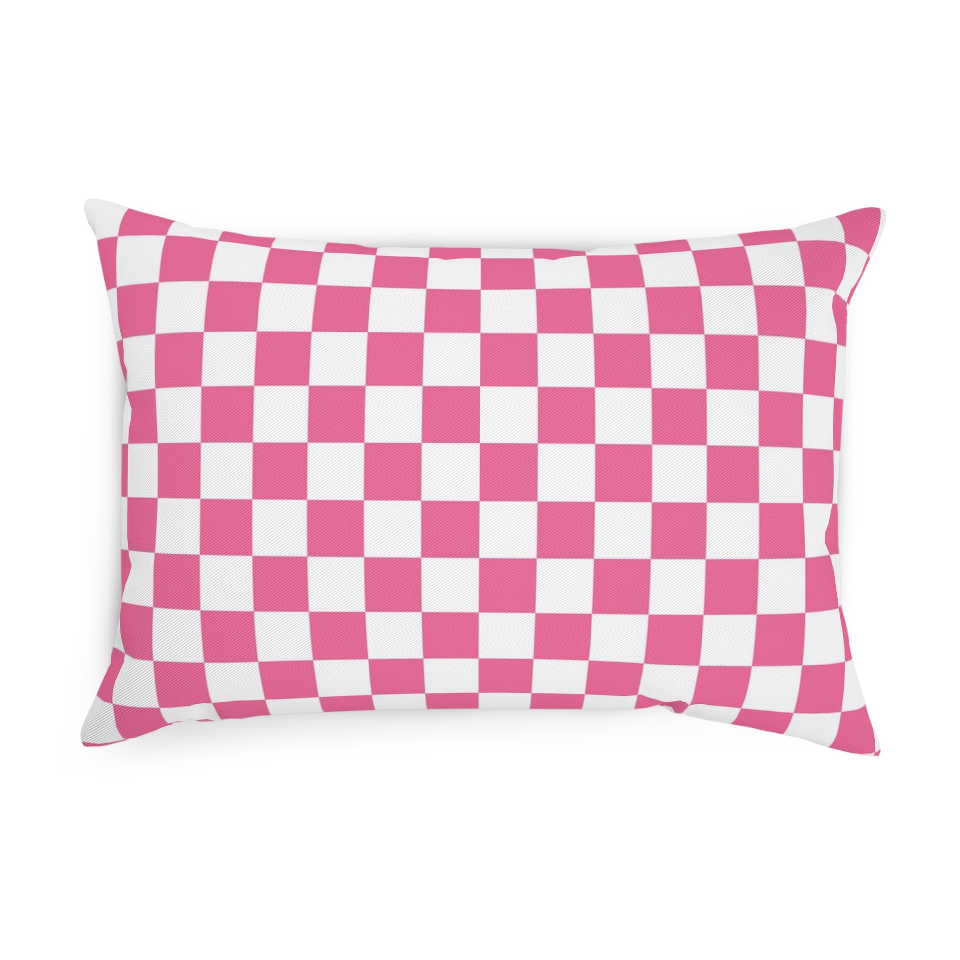 Yuyushiki Pink Check Cushion, Artsulli - Art is Long, Life is Short, Home Decor, , , , , , , 