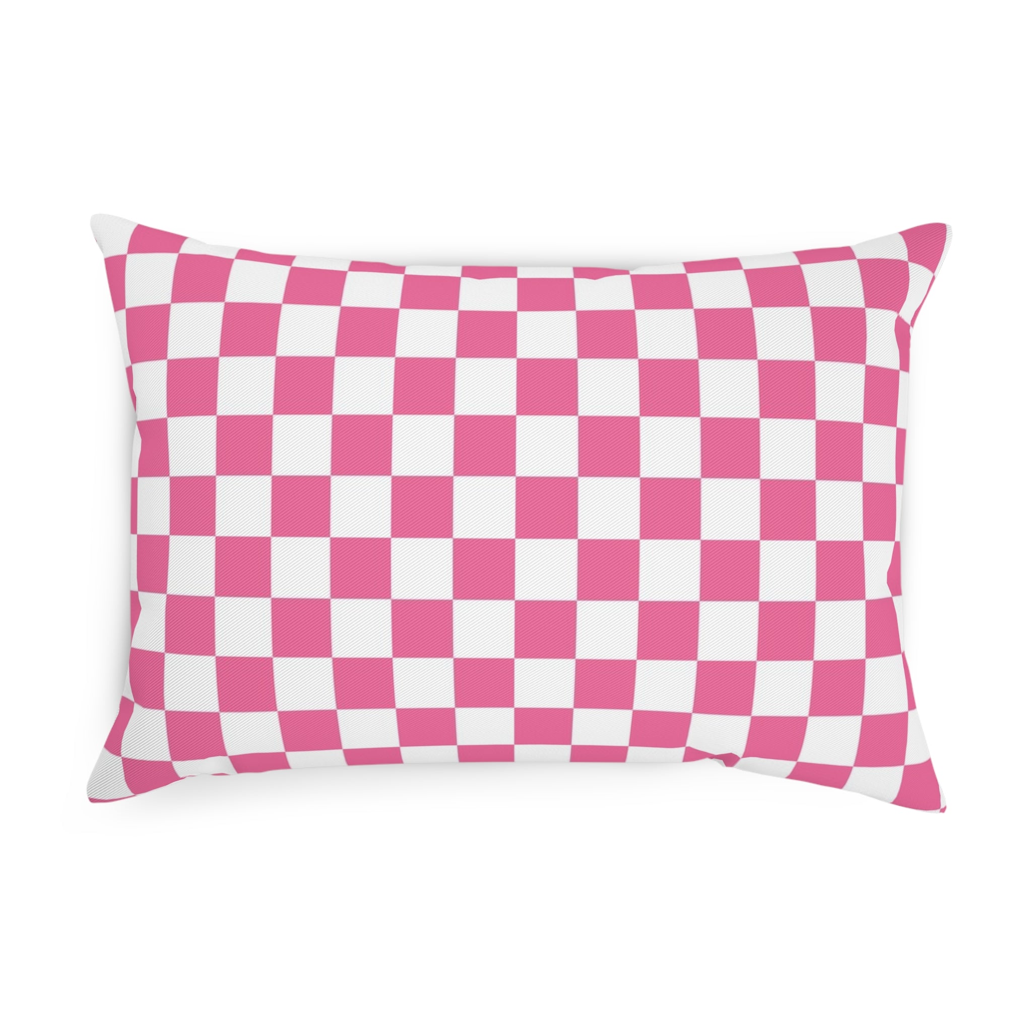 Yuyushiki Pink Check Cushion, Artsulli - Art is Long, Life is Short, Home Decor, , , , , , , 