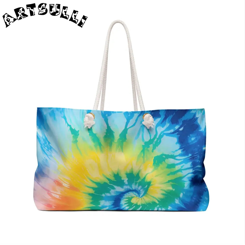 JAKKOUTTHEBXX Tie-Dye Rope Handle Weekender Tote 2025