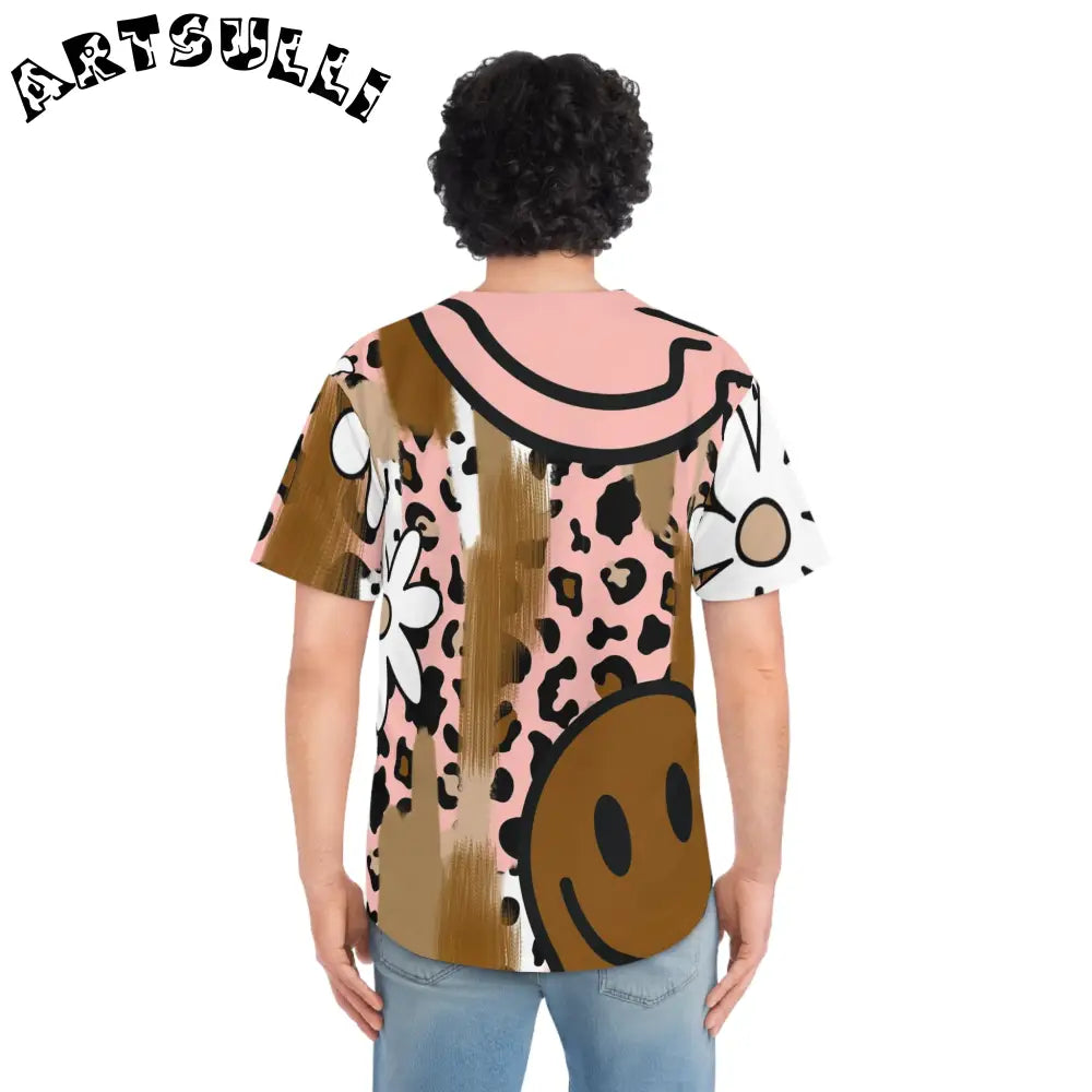 JAKKOUTTHEBXX Sutfin Ghosts Pop Art Men’s Baseball Jersey (AOP)