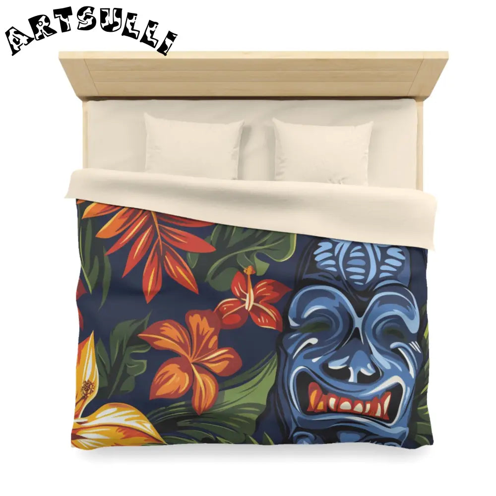 JAKKOUTTHEBXX Tropical Tiki Mask Duvet Cover 2025