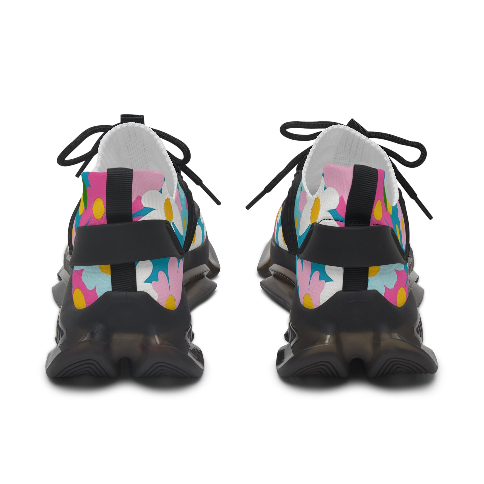 Flowers Multi-Color Women's Mesh Sneakers, Artsulli - Art is Long, Life is Short, Shoes, , , , , , , 