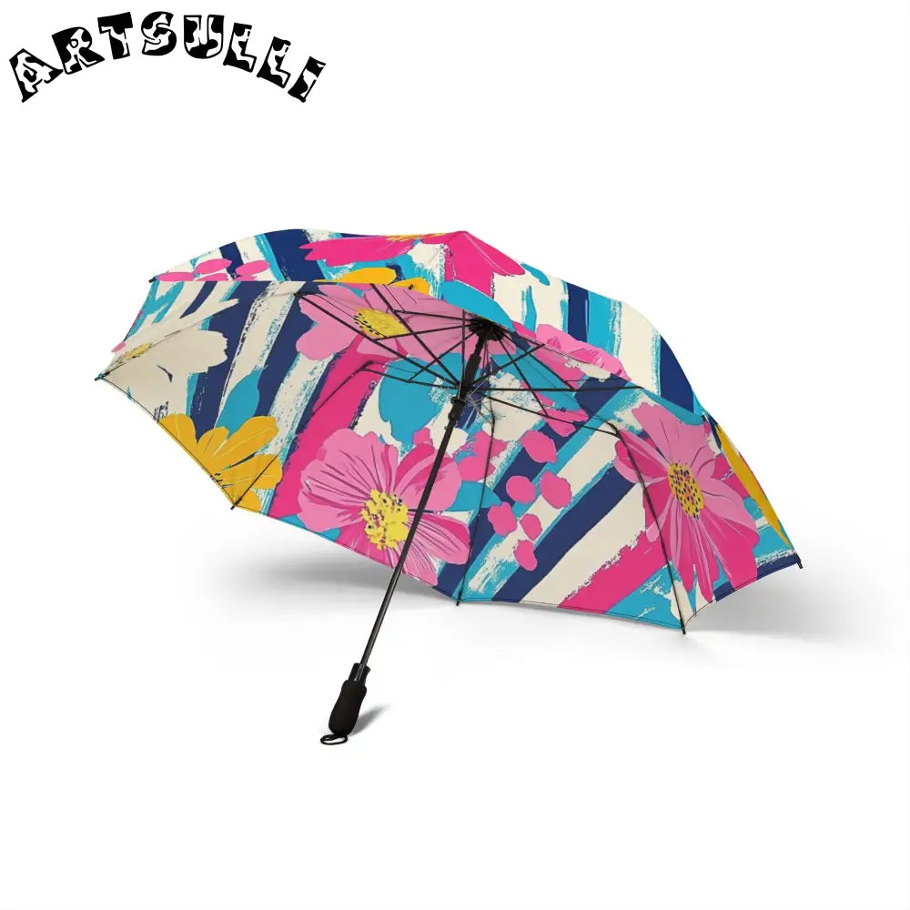 JAKKOUTTHEBXX Dayglo Floral Stripes Multi-Color Semi-Automatic