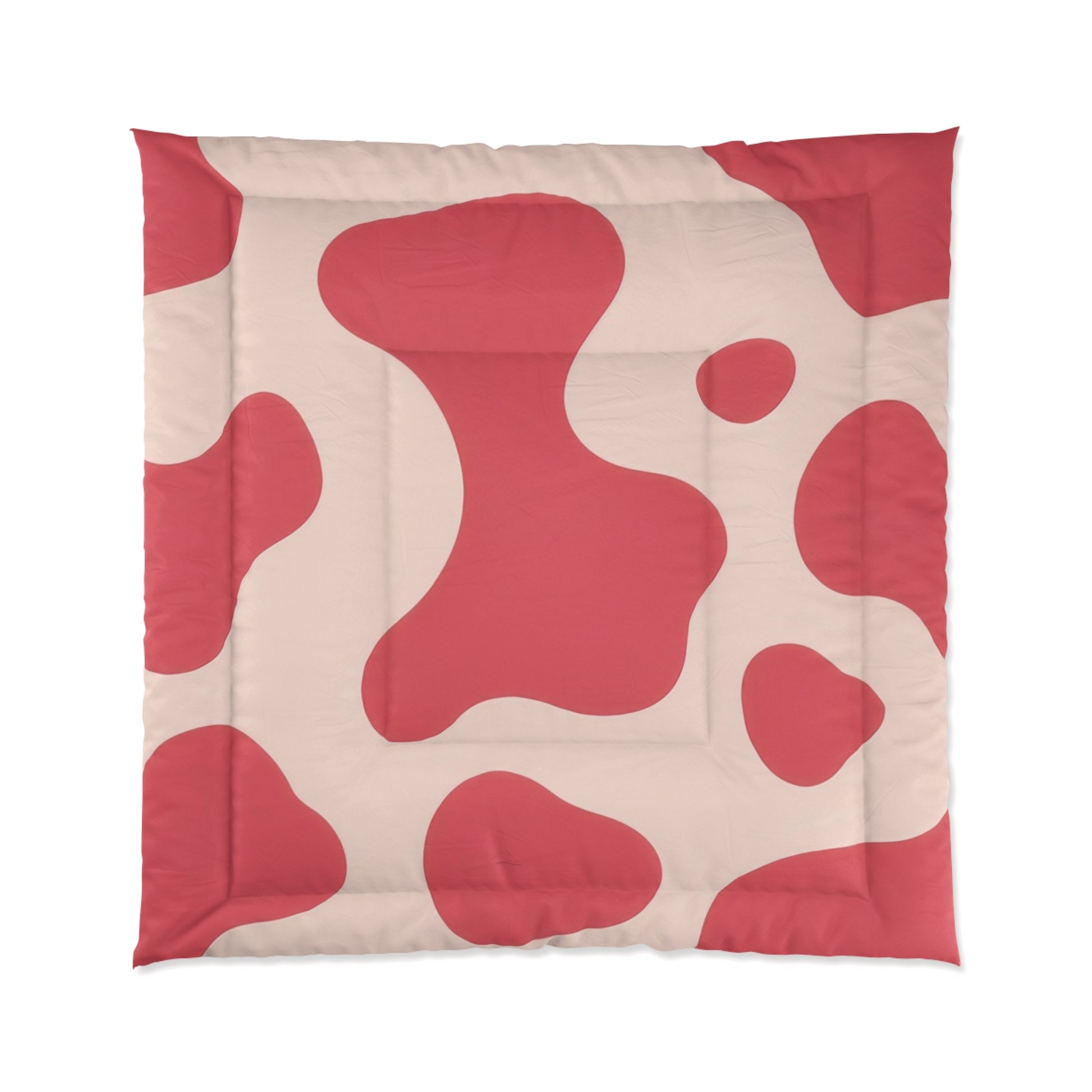 Red Jungle Cow Comforter, Artsulli - Art is Long, Life is Short, Home Decor, Size, 88" × 88", , , , , 17544680284294227323
