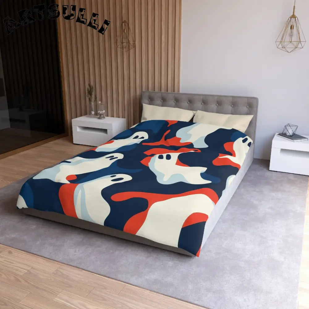 JAKKOUTTHEBXX Camo Ghosts Microfiber Duvet Cover JAKKOUTTHEBXX
