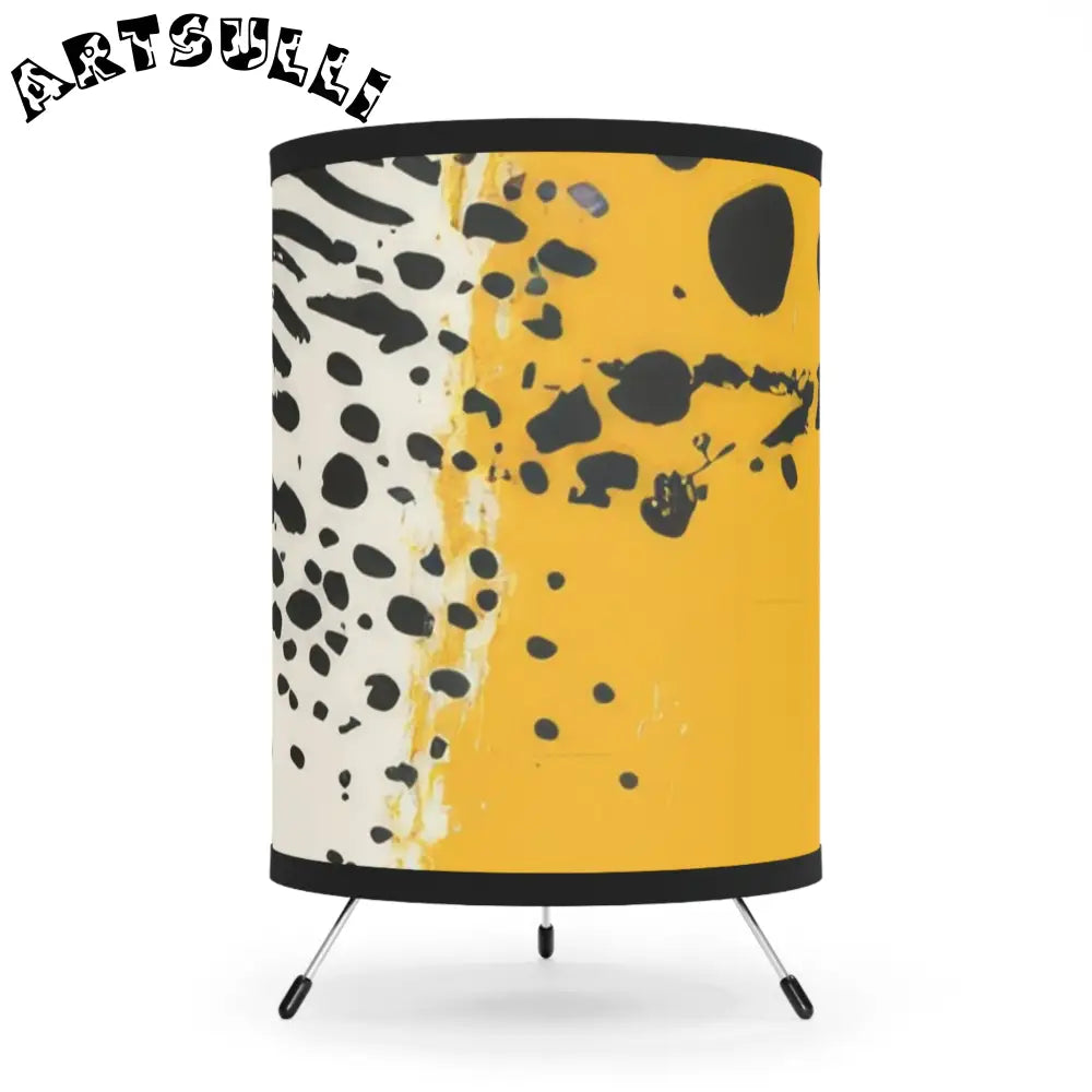 JAKKOUTTHEBXX Rae Zebra Rhapsody Tripod Lamp with High-Res Printed