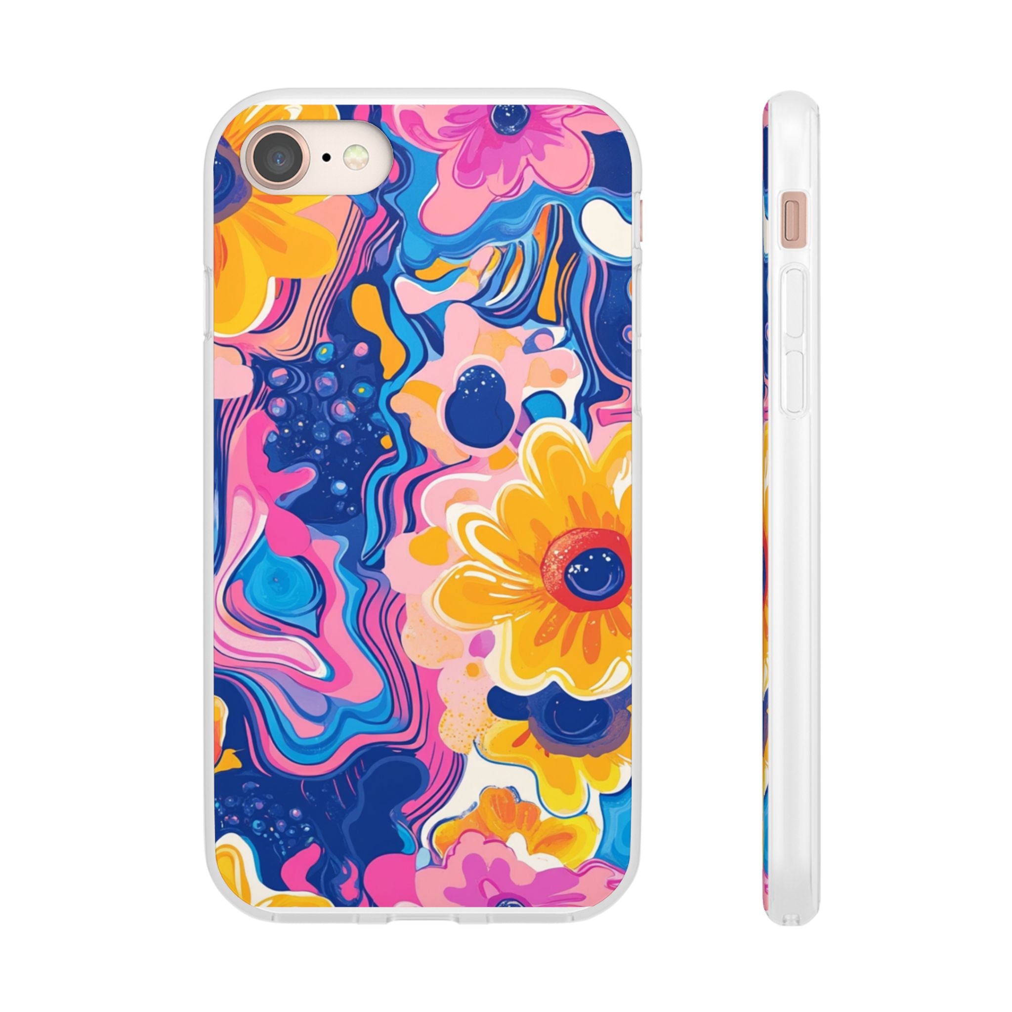 Psychedelic Floral iPhone Case, Artsulli - Art is Long, Life is Short, Phone Case, Size, iPhone 8, , , , , 29188734903473474794
