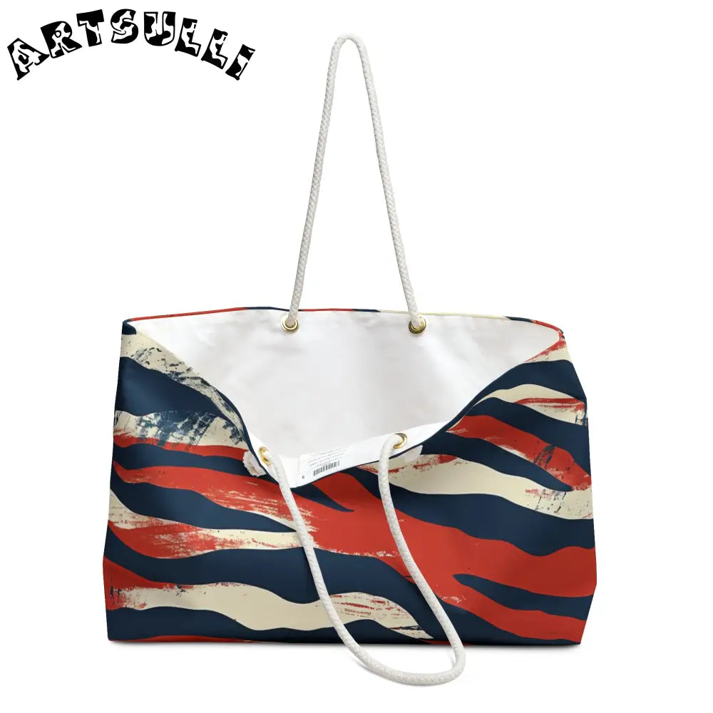 JAKKOUTTHEBXX Capricious Tiger Wave Weekender Bag JAKKOUTTHEBXX