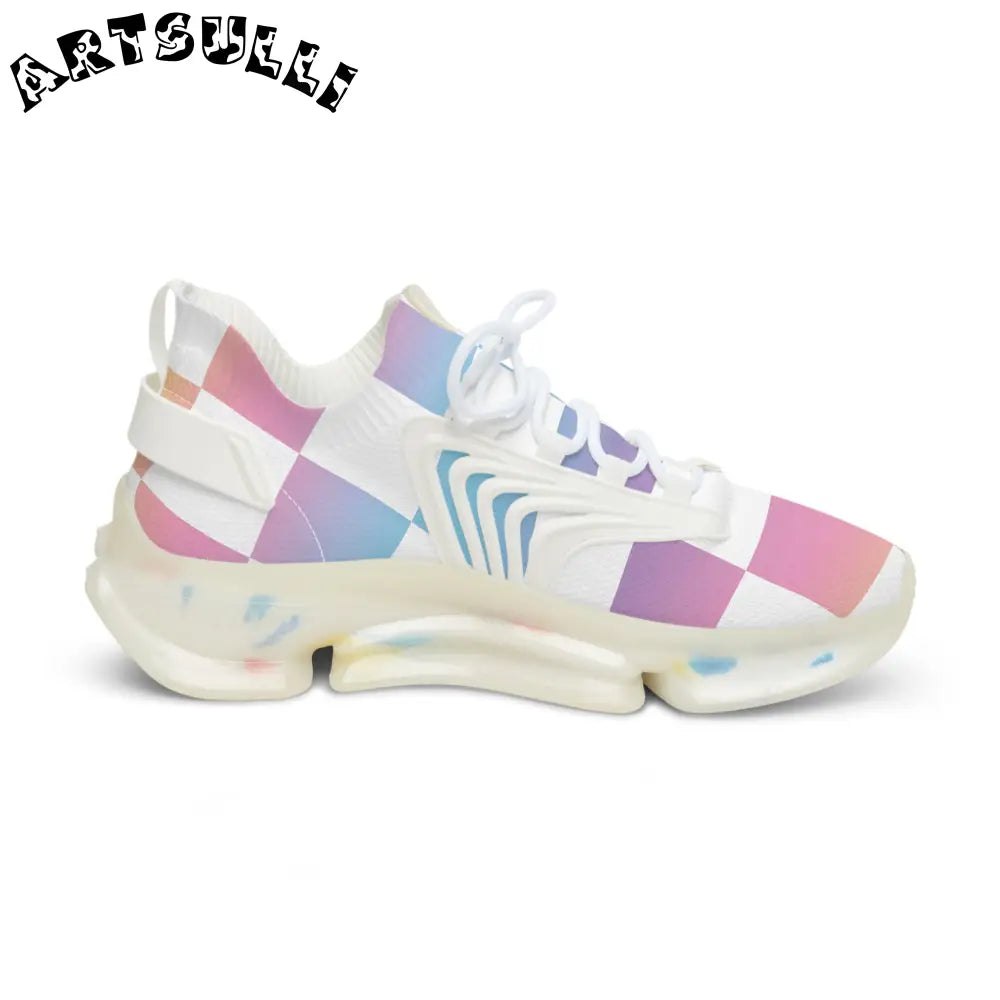 JAKKOUTTHEBXX Vaporwave Check Men’s Mesh Sneakers JAKKOUTTHEBXX
