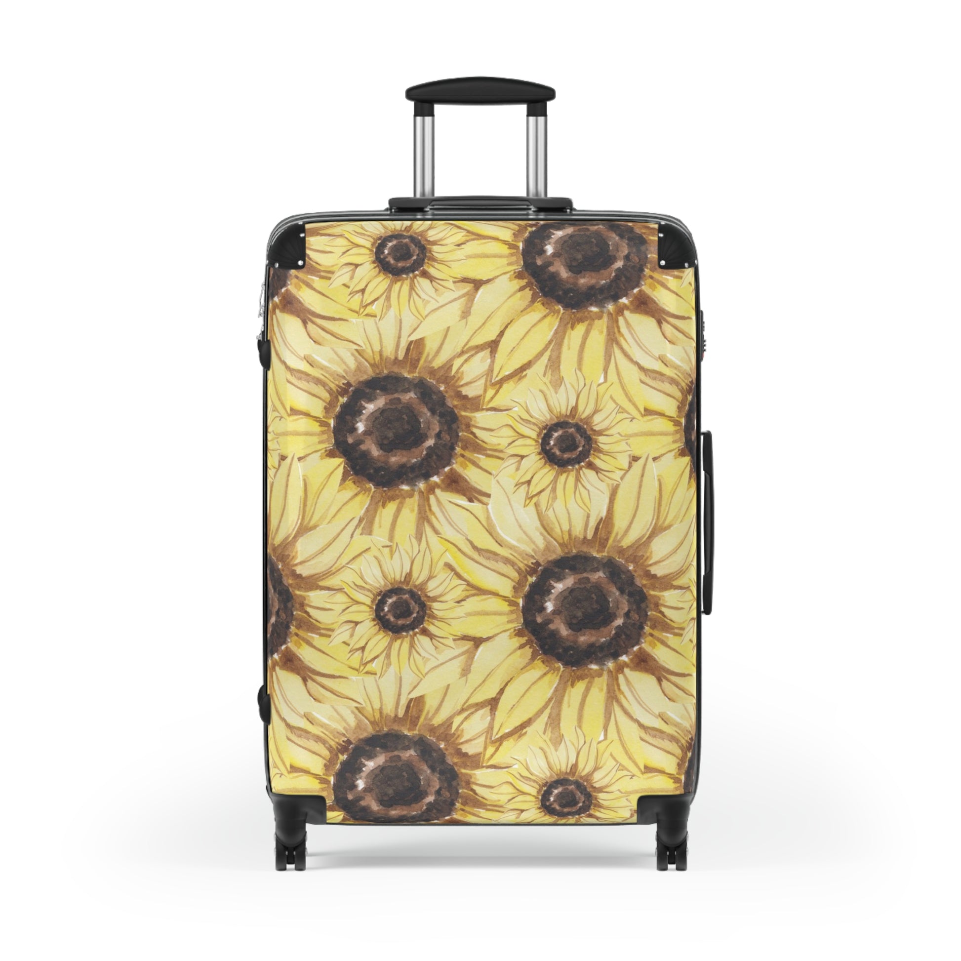 Retro Anime Sunflower Suitcase, Artsulli - Art is Long, Life is Short, Bags, , , , , , , 