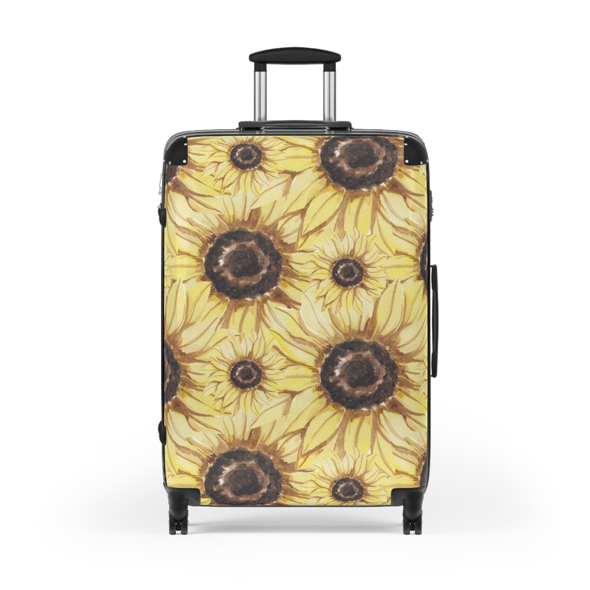 Retro Anime Sunflower Suitcase, Artsulli - Art is Long, Life is Short, Bags, , , , , , , 