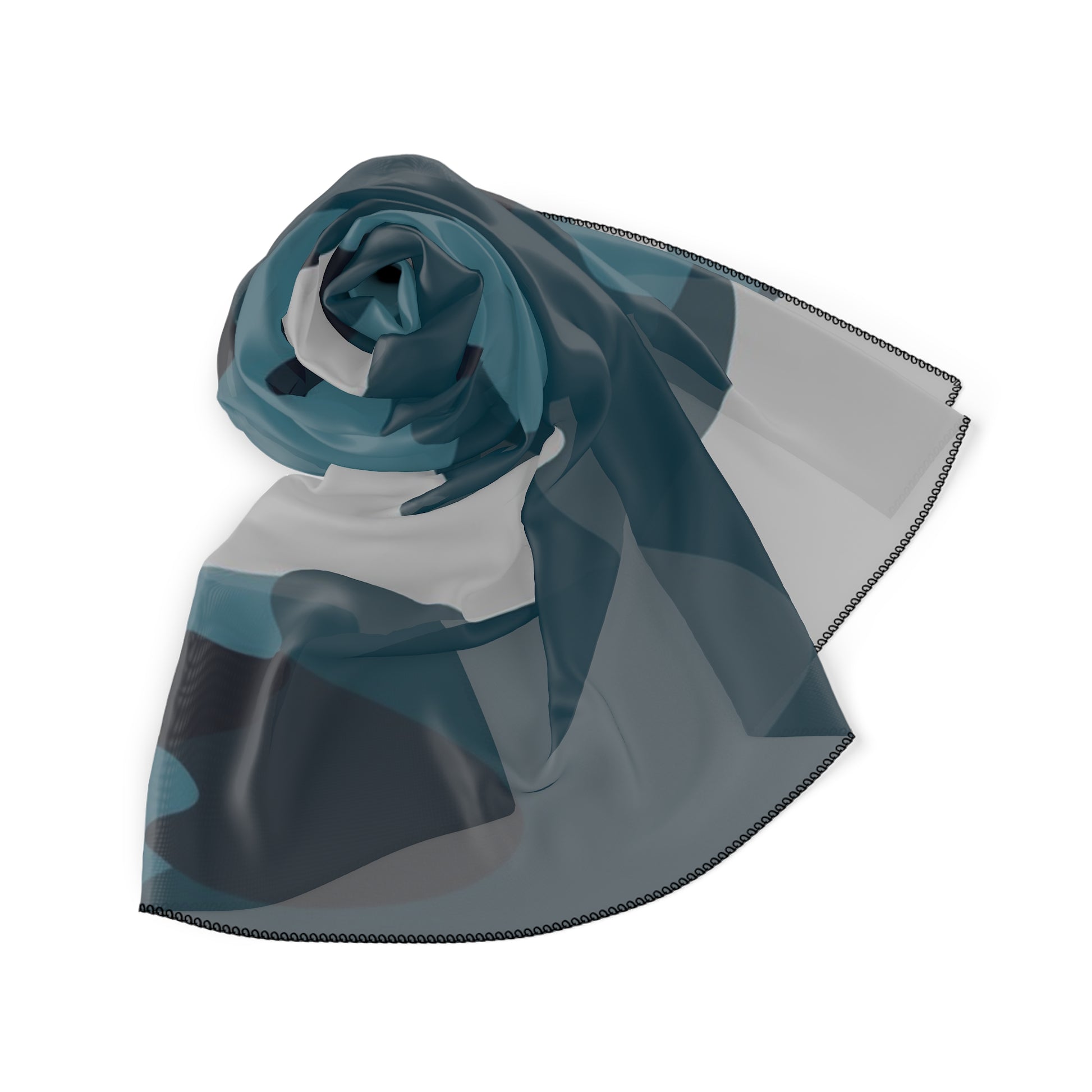Blue Camouflage Poly Scarf, Artsulli - Art is Long, Life is Short, Accessories, , , , , , , 