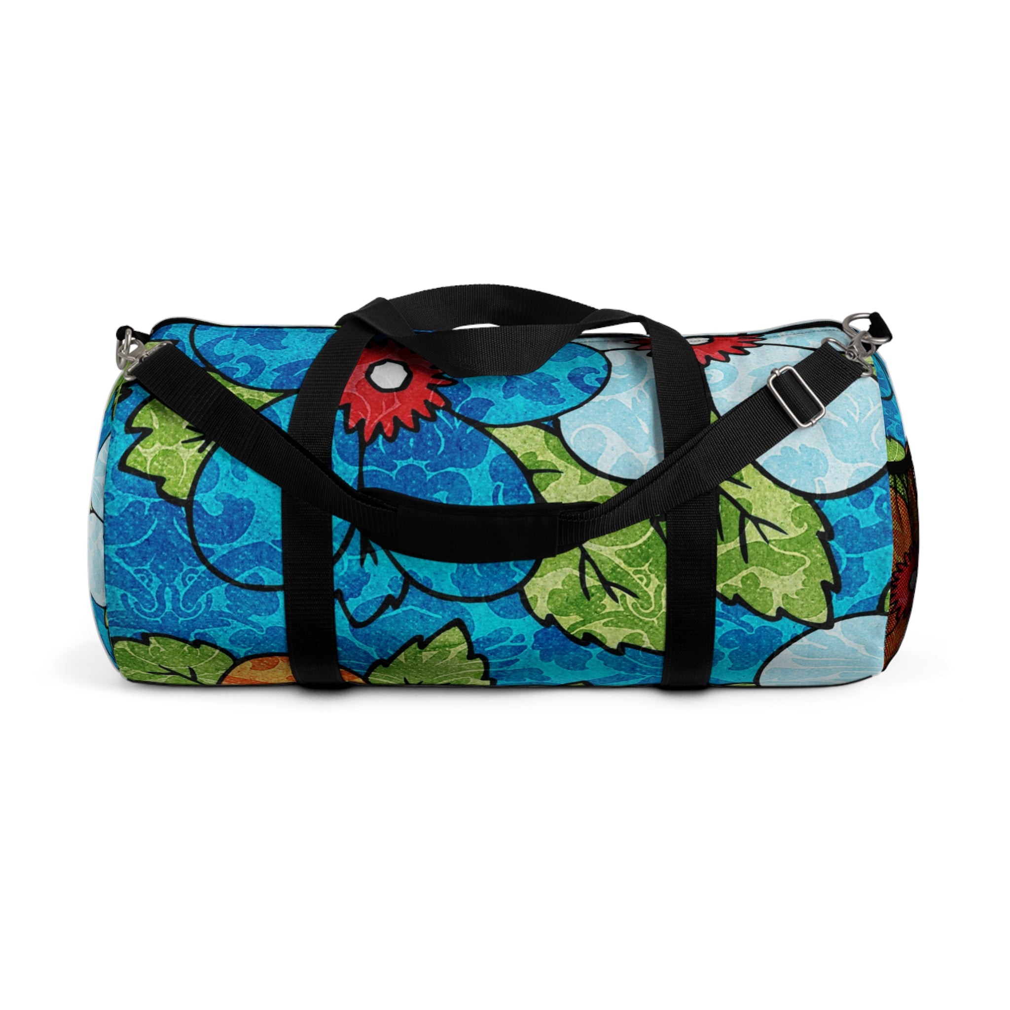 Blue Orange Groovy Duffel Bag, Artsulli - Art is Long, Life is Short, Bags, Size, Large, , , , , 60617277452866879840